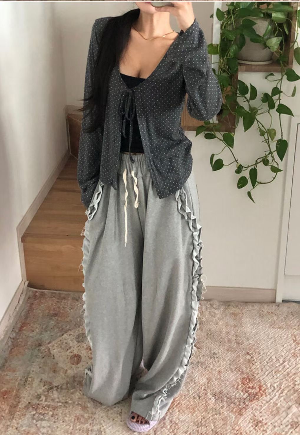 PLEASE/WW東大門實拍女士新款熱賣休閑職業真品26春夏休閑褲PLEASE/WW休閑褲圖色1