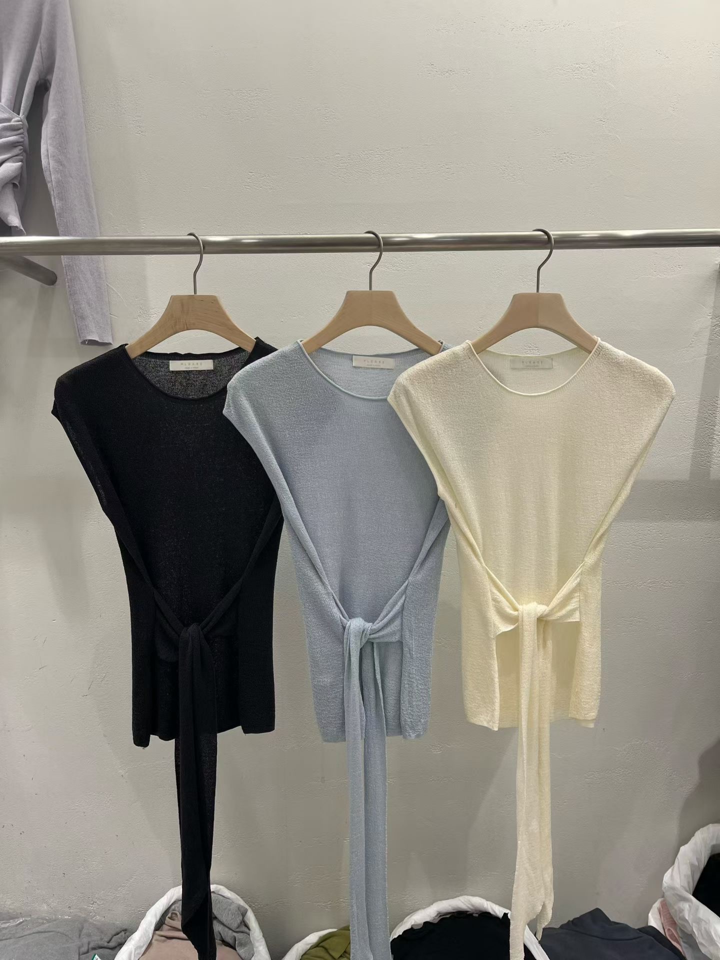 PLEASE/WW東大門代購女士新品推薦時尚職業26春夏針織衫PLEASE/WW針織衫圖色1左一色