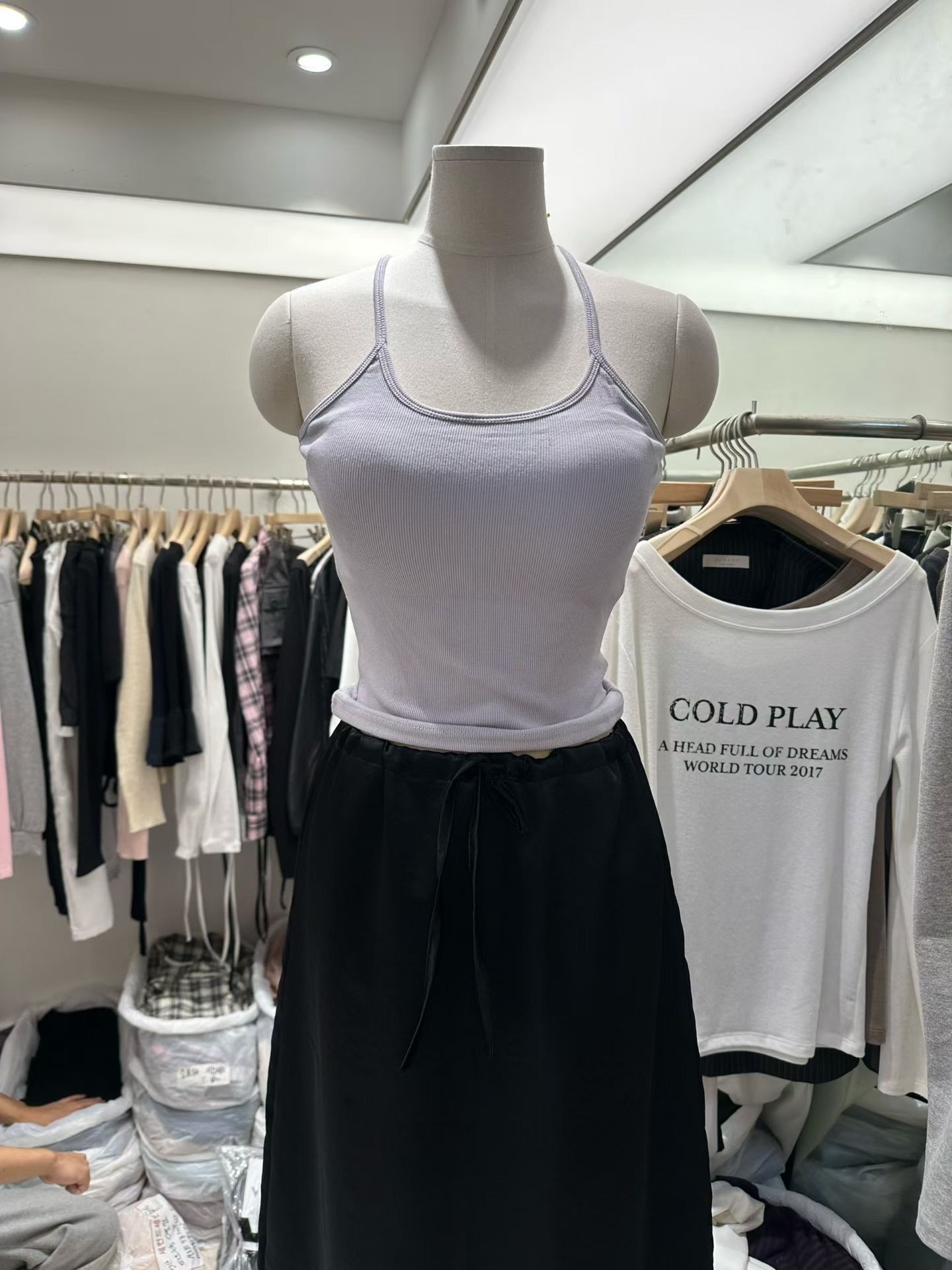 PLEASE/WW東大門代購女裝新款人氣時尚職業休閑吊帶背心PLEASE/WW吊帶/背心圖色2