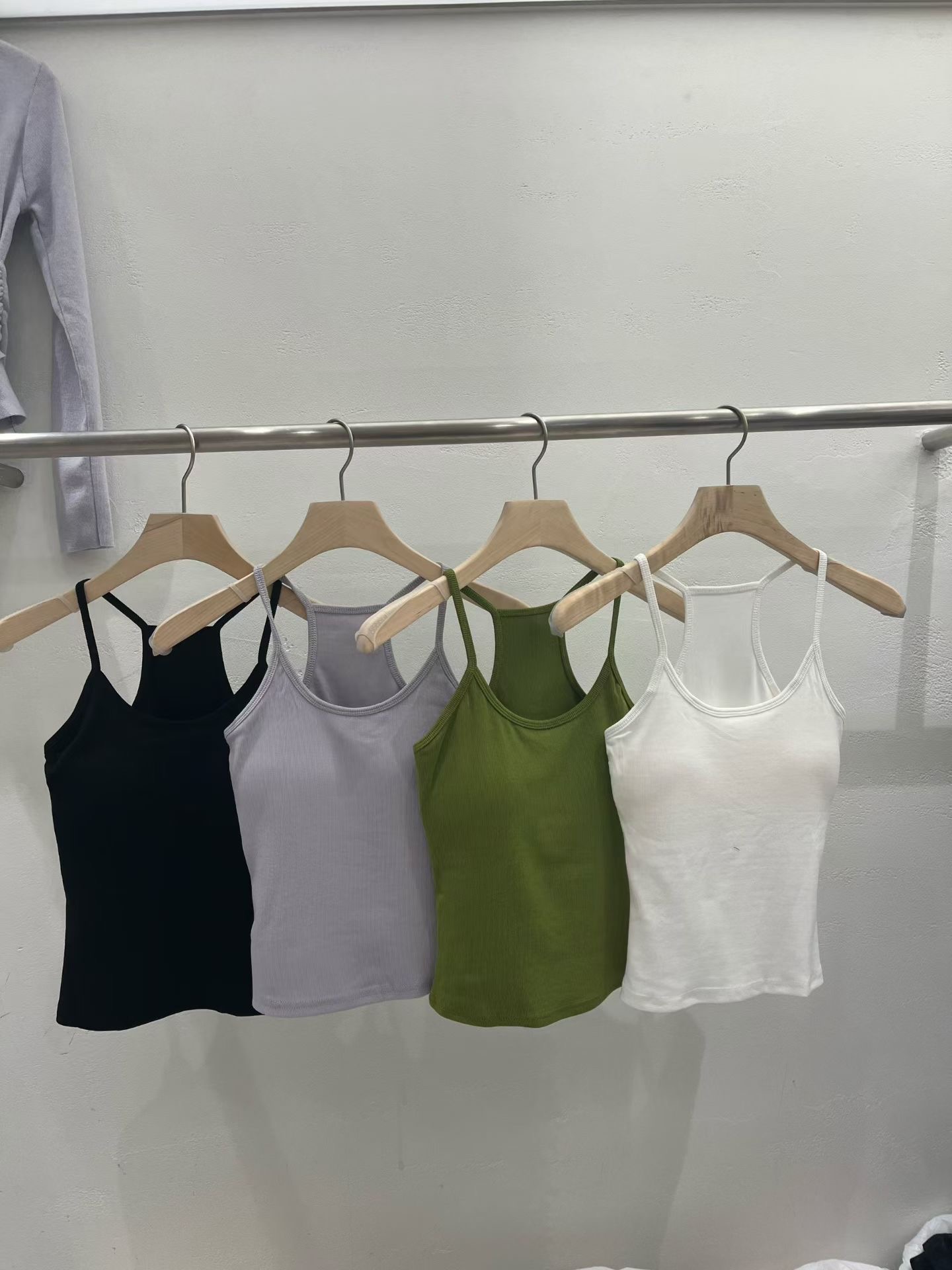 PLEASE/WW東大門代購女裝新款人氣時尚職業休閑吊帶背心PLEASE/WW吊帶/背心圖色3左三色