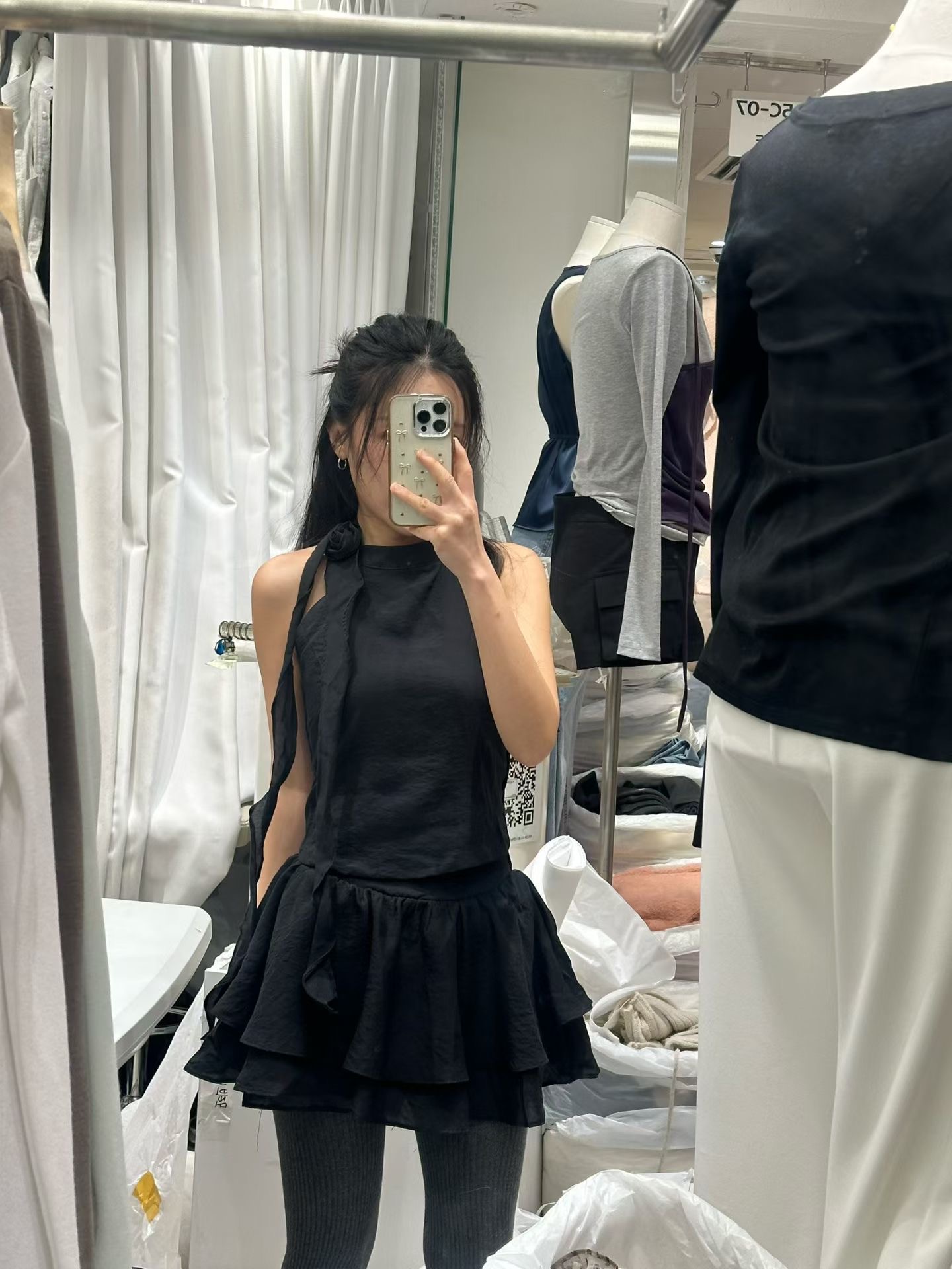 PLEASE/WW韓國代購女士新品真品推薦人氣休閑26春夏短裙PLEASE/WW短裙圖色1