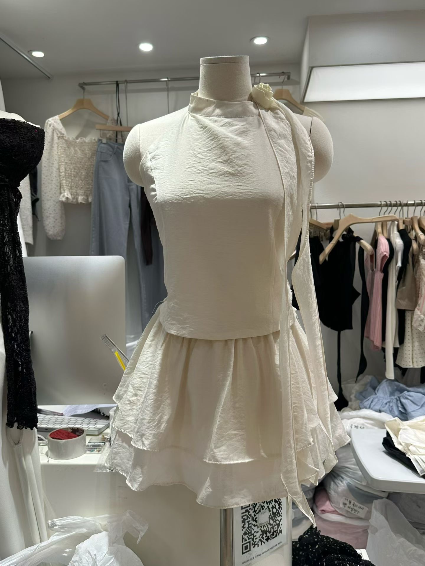 PLEASE/WW韓國代購女士新品真品推薦人氣休閑26春夏短裙PLEASE/WW短裙圖色2