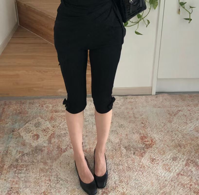 PLEASE/WW東大門代購女士新品26春夏職業休閑時尚短褲絲帶PLEASE/WW短褲