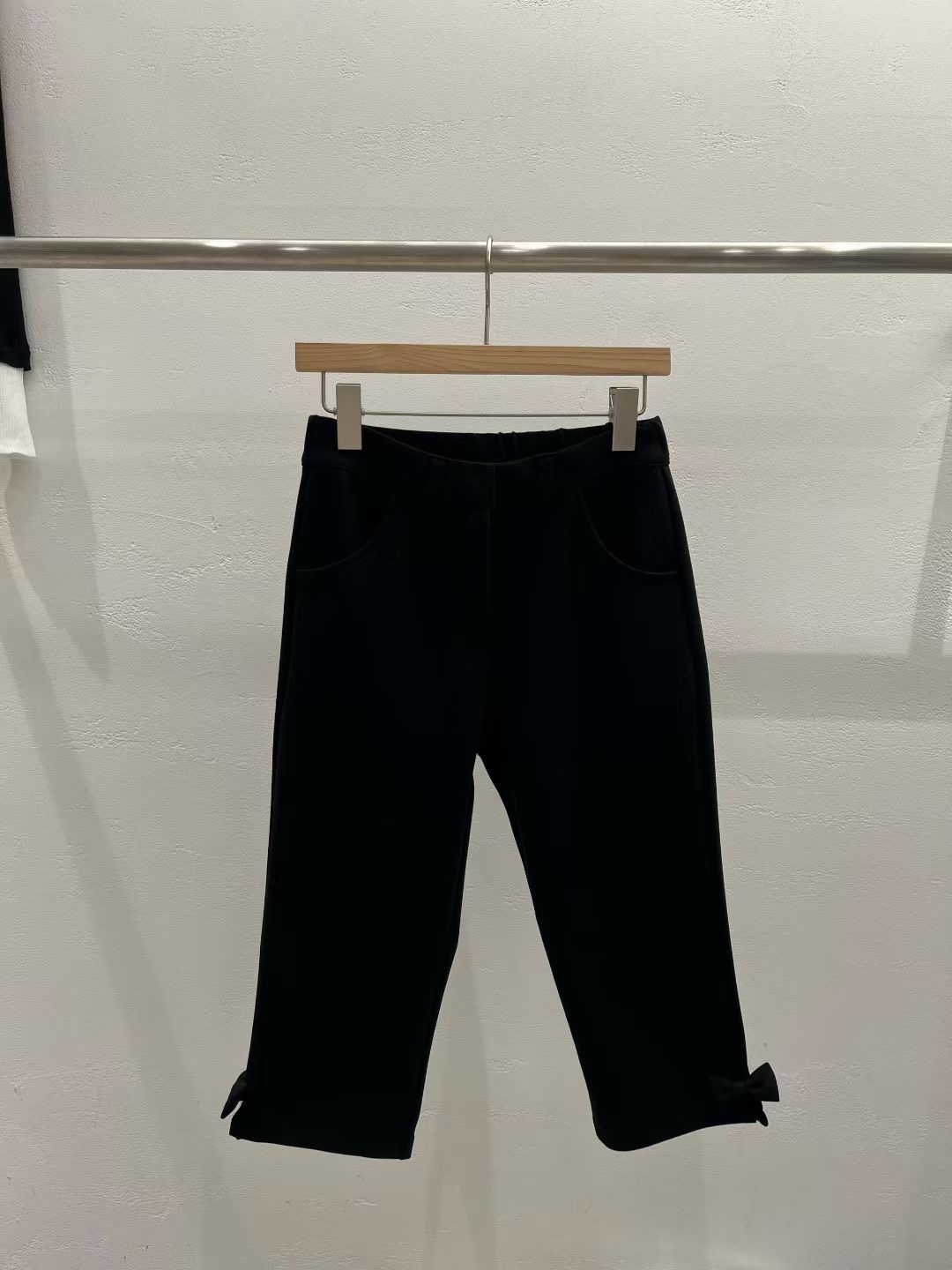 PLEASE/WW東大門代購女士新品26春夏職業休閑時尚短褲絲帶PLEASE/WW短褲圖色1