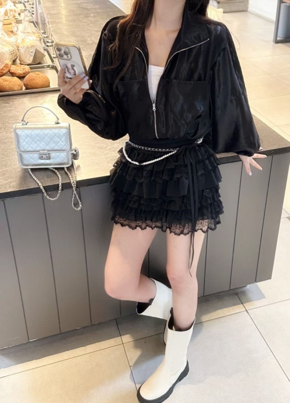 PLEASE/WW東大門代購女士新款職業人氣時尚26春夏真品夾克PLEASE/WW夾克圖色1