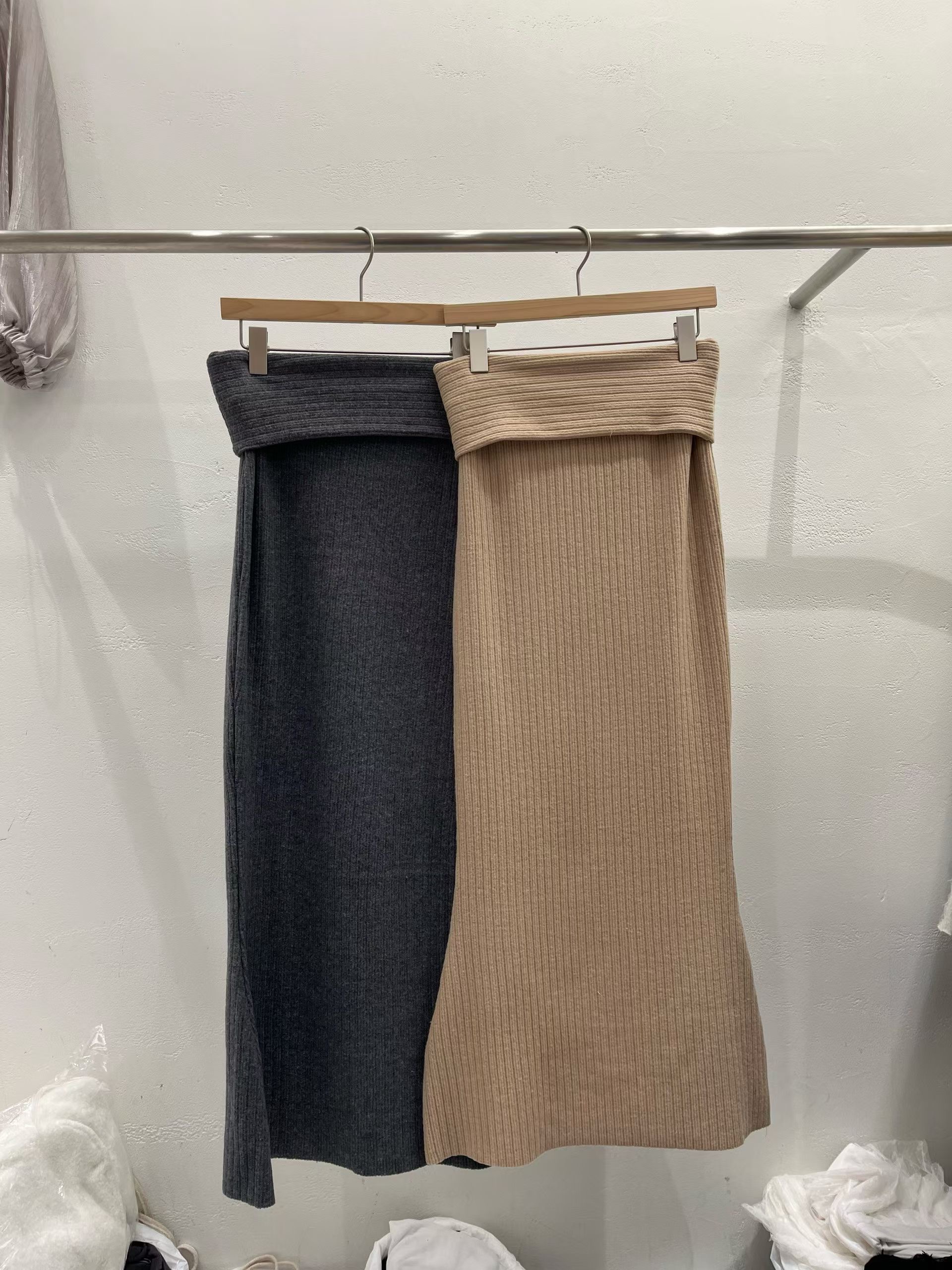 PLEASE/WW東大門代購女裝新款真品熱賣休閑26春夏職業長裙PLEASE/WW長裙