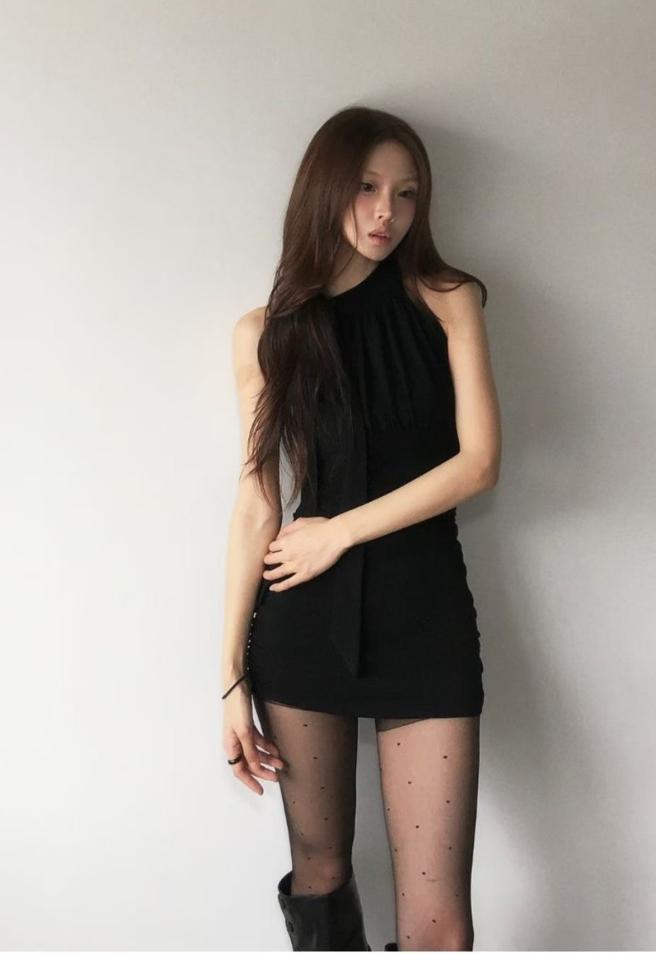 PLEASE/WW東大門代購女士新款真品時尚休閑職業熱賣連衣裙PLEASE/WW連衣裙