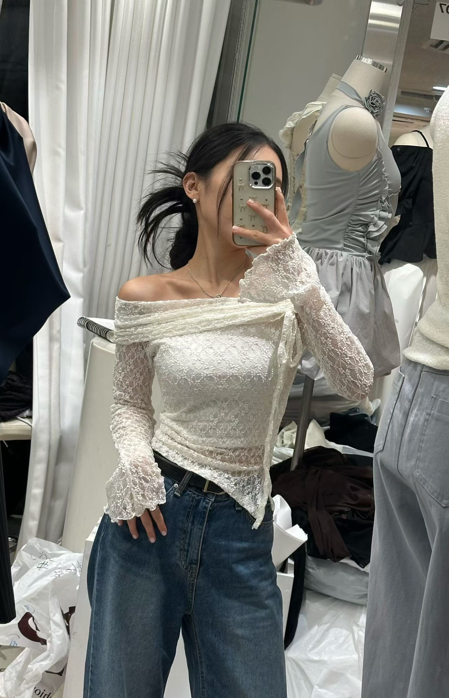 PLEASE/WW東大門代購女士新品人氣熱賣真品推薦襯衫蕾絲衫PLEASE/WW襯衫/蕾絲衫圖色3