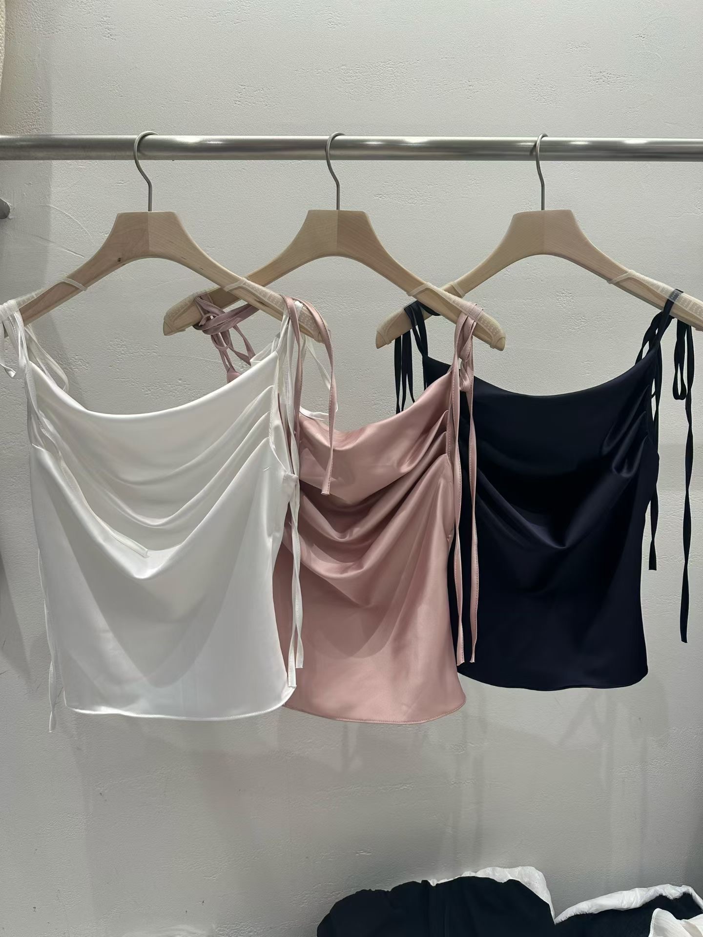 PLEASE/WW韓國直郵女士新品26春夏推薦熱賣吊帶背心褶皺PLEASE/WW吊帶/背心