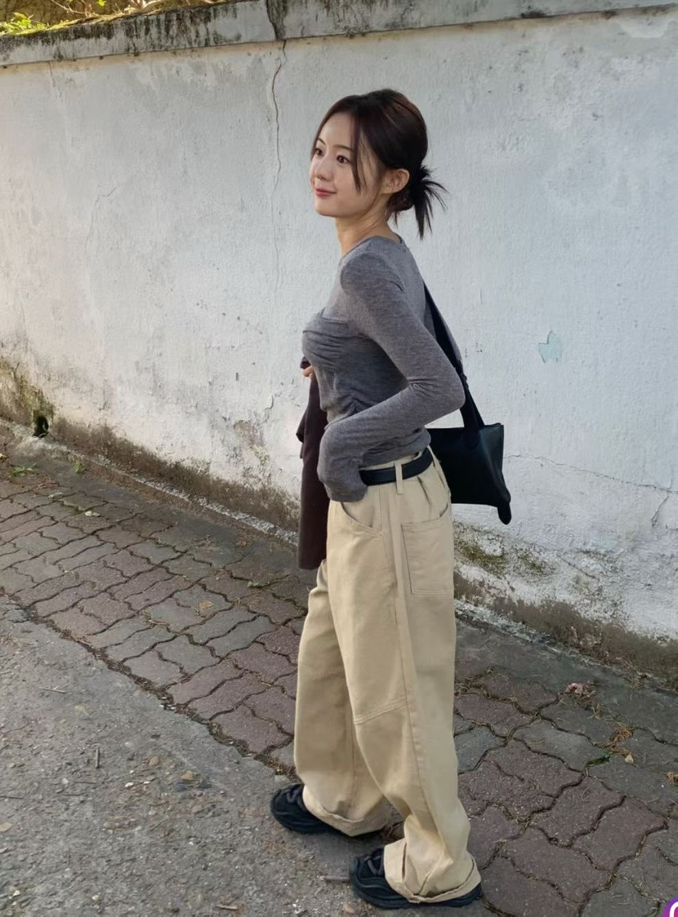 PLEASE/WW韓國直郵女士新款26春夏職業推薦真品熱賣長袖T恤PLEASE/WW長袖T恤