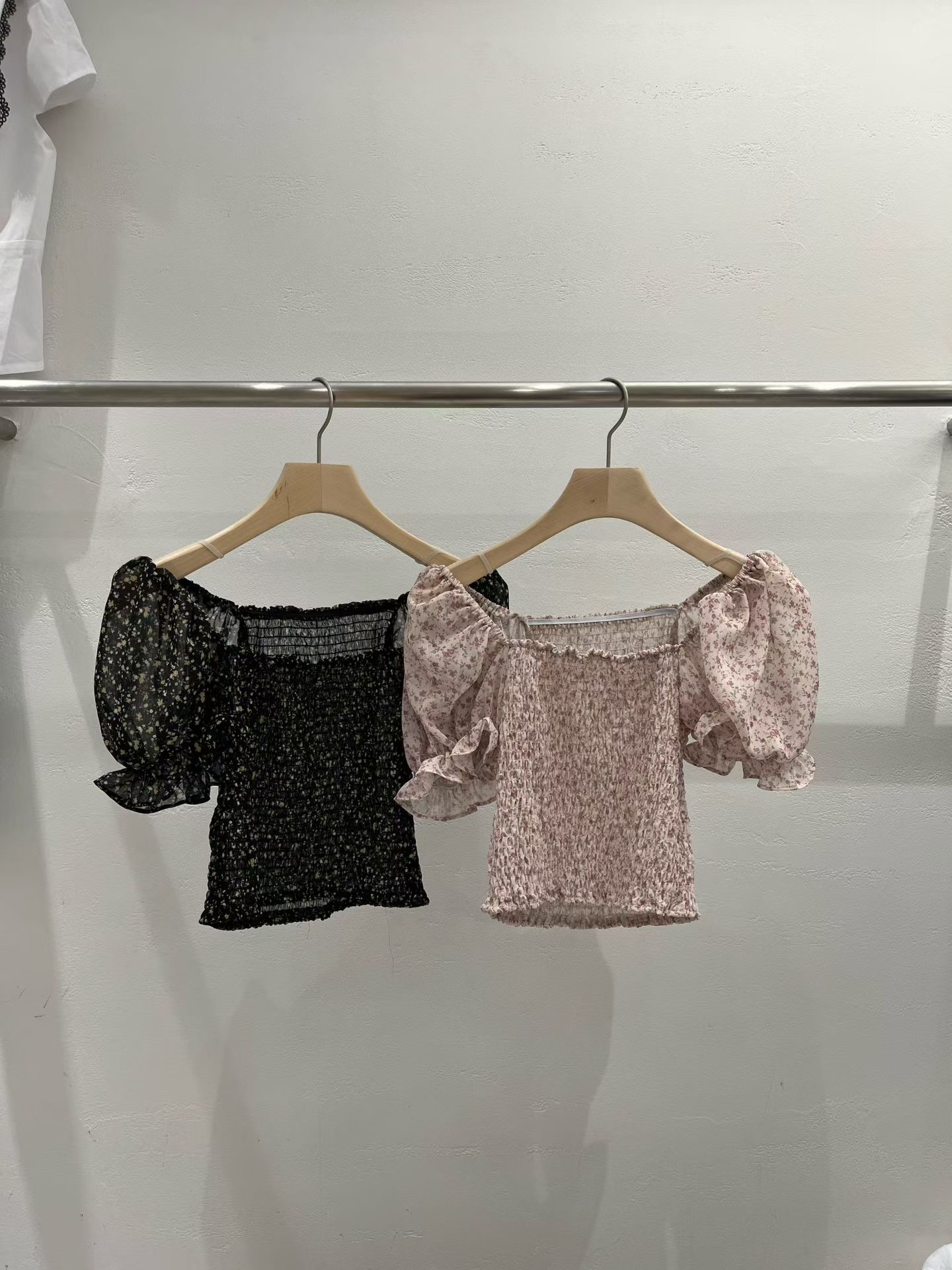 PLEASE/WW韓國代購女裝新款推薦時尚26春夏職業襯衫蕾絲衫PLEASE/WW襯衫/蕾絲衫