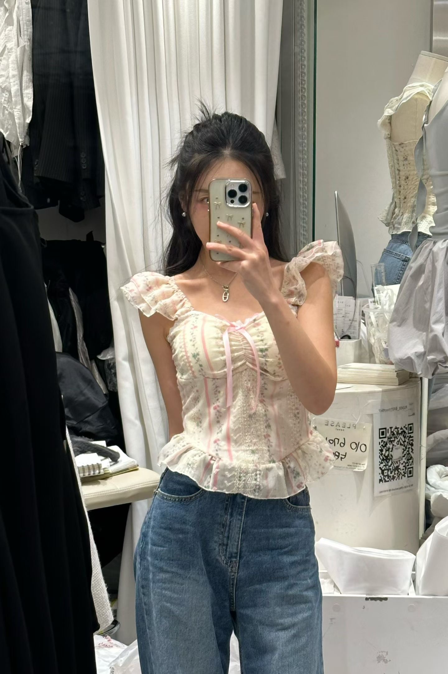 PLEASE/WW東大門實拍女士新品人氣休閑熱賣推薦吊帶背心PLEASE/WW吊帶/背心圖色1