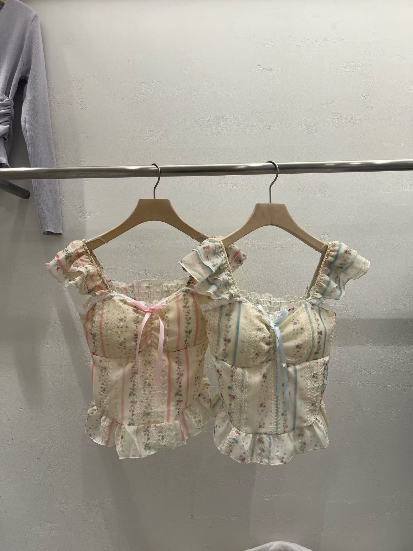 PLEASE/WW東大門實拍女士新品人氣休閑熱賣推薦吊帶背心PLEASE/WW吊帶/背心圖色2左二色