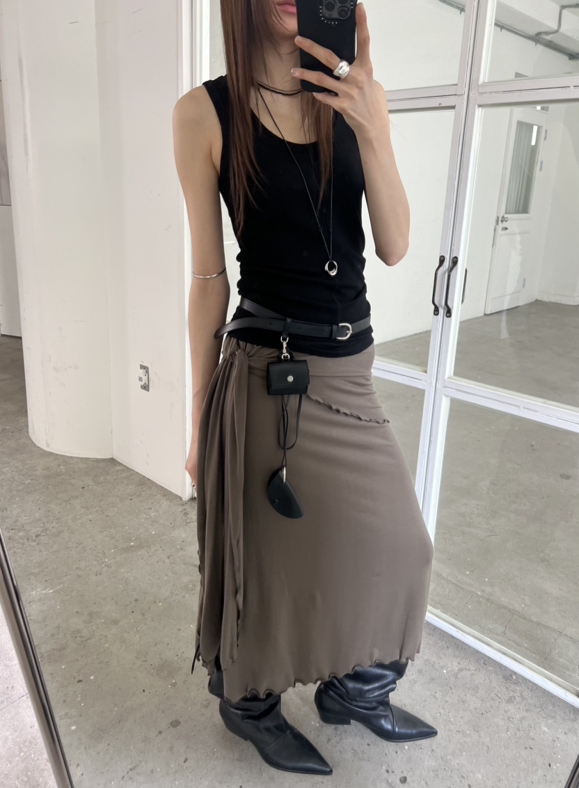 NOVUS東大門直郵女士新款時尚真品26春夏休閑人氣職業長裙NOVUS長裙