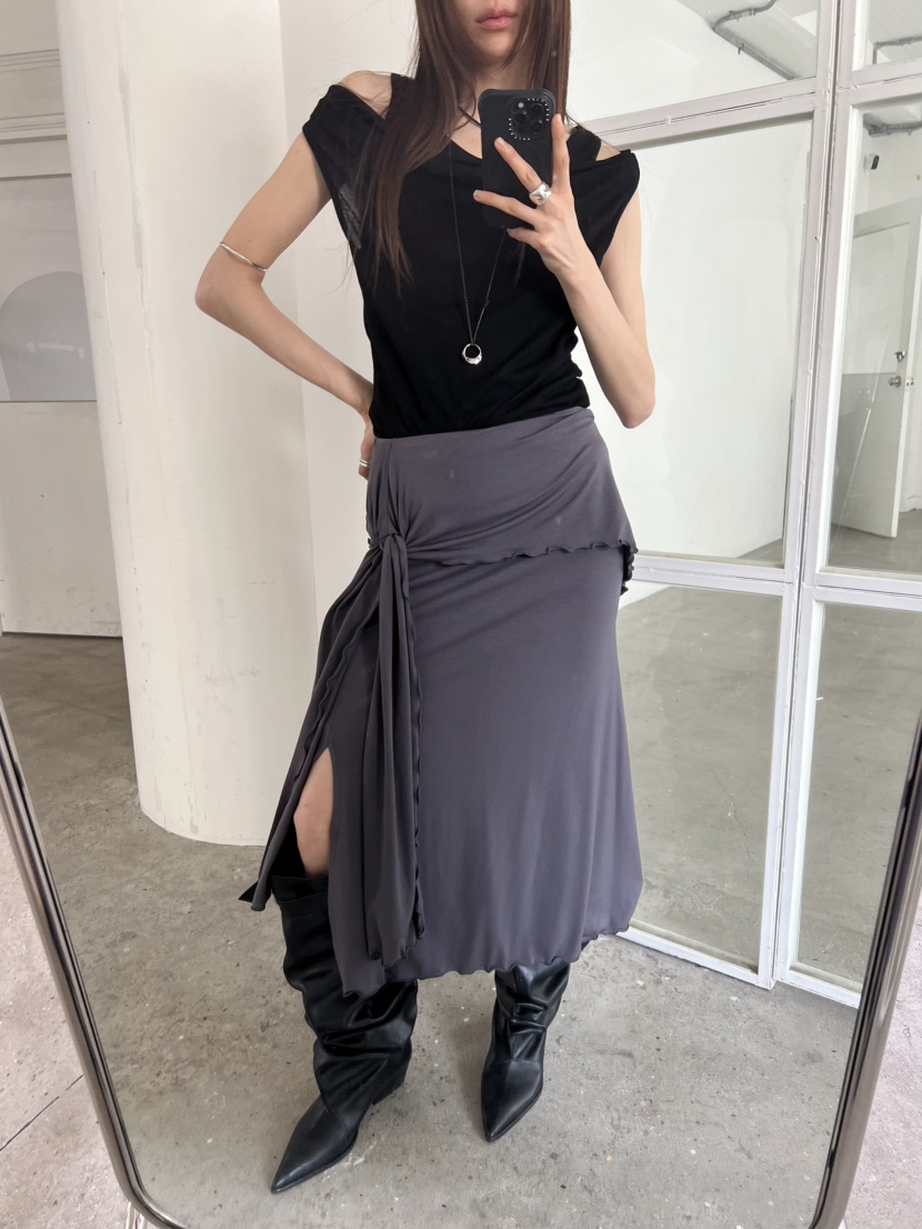 NOVUS東大門直郵女士新款時尚真品26春夏休閑人氣職業長裙NOVUS長裙