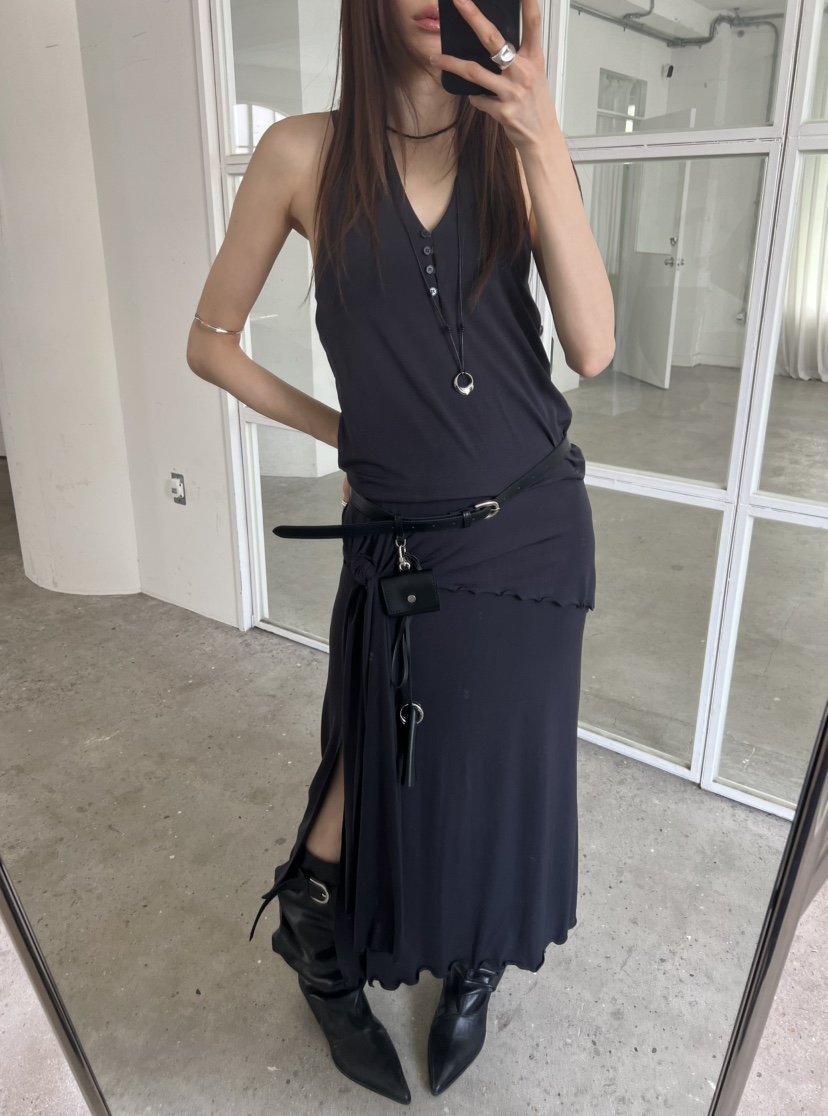 NOVUS東大門直郵女士新款時尚真品26春夏休閑人氣職業長裙NOVUS長裙