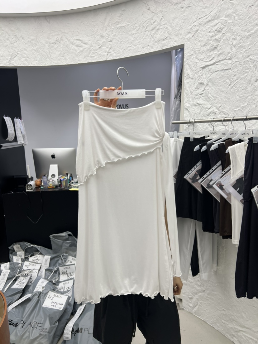 NOVUS東大門直郵女士新款時尚真品26春夏休閑人氣職業長裙NOVUS長裙圖色1