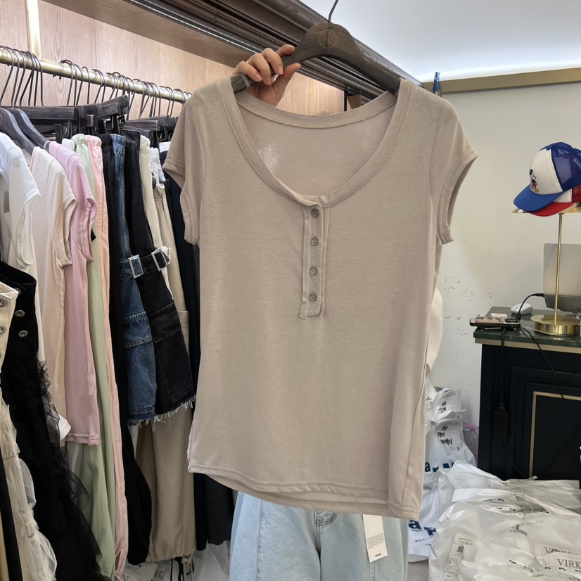 VIRKIN韓國東大門直郵女裝新款推薦時尚熱賣職業人氣26春夏T恤VIRKINT恤圖色3