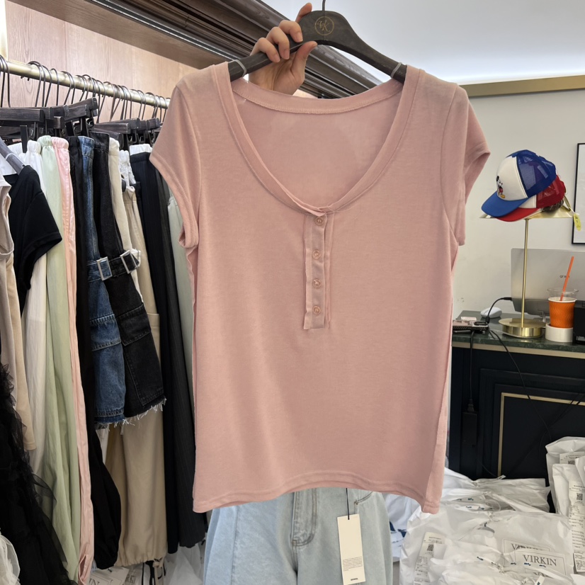 VIRKIN韓國東大門直郵女裝新款推薦時尚熱賣職業人氣26春夏T恤VIRKINT恤圖色5