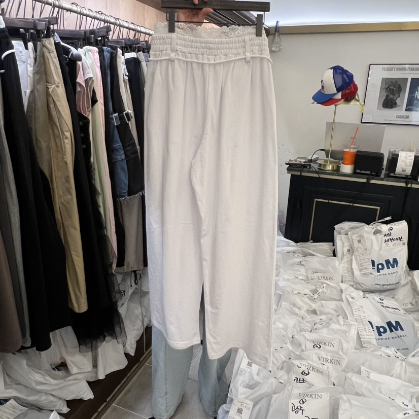 VIRKIN東大門實拍女裝新品職業時尚休閑推薦休閑褲含腰繩VIRKIN休閑褲