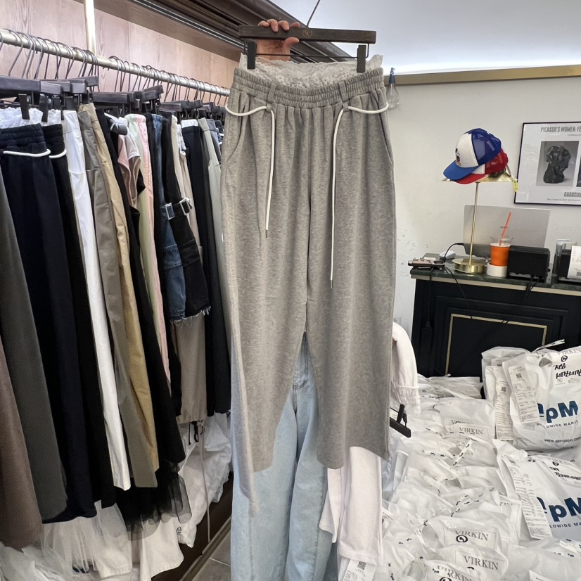 VIRKIN東大門實拍女裝新品職業時尚休閑推薦休閑褲含腰繩VIRKIN休閑褲圖色2