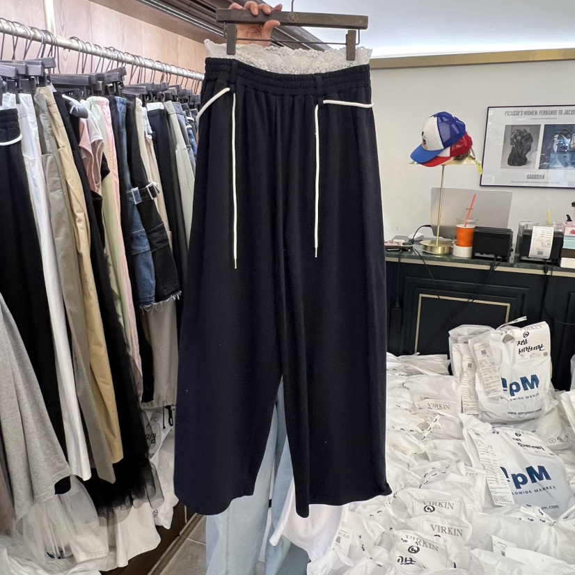 VIRKIN東大門實拍女裝新品職業時尚休閑推薦休閑褲含腰繩VIRKIN休閑褲圖色3