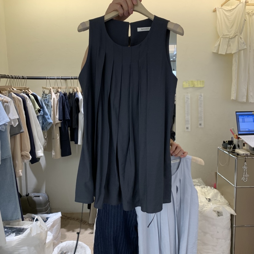 W AND J韓國直郵女裝新品時尚真品推薦26春夏吊帶背心含腰繩W AND J吊帶/背心圖色3