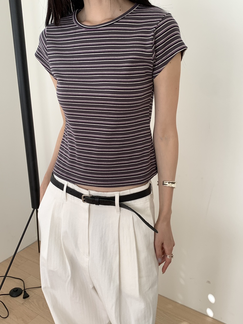 B_GARDER東大門實拍女裝新品時尚休閑職業熱賣26春夏推薦T恤B.GARDERT恤