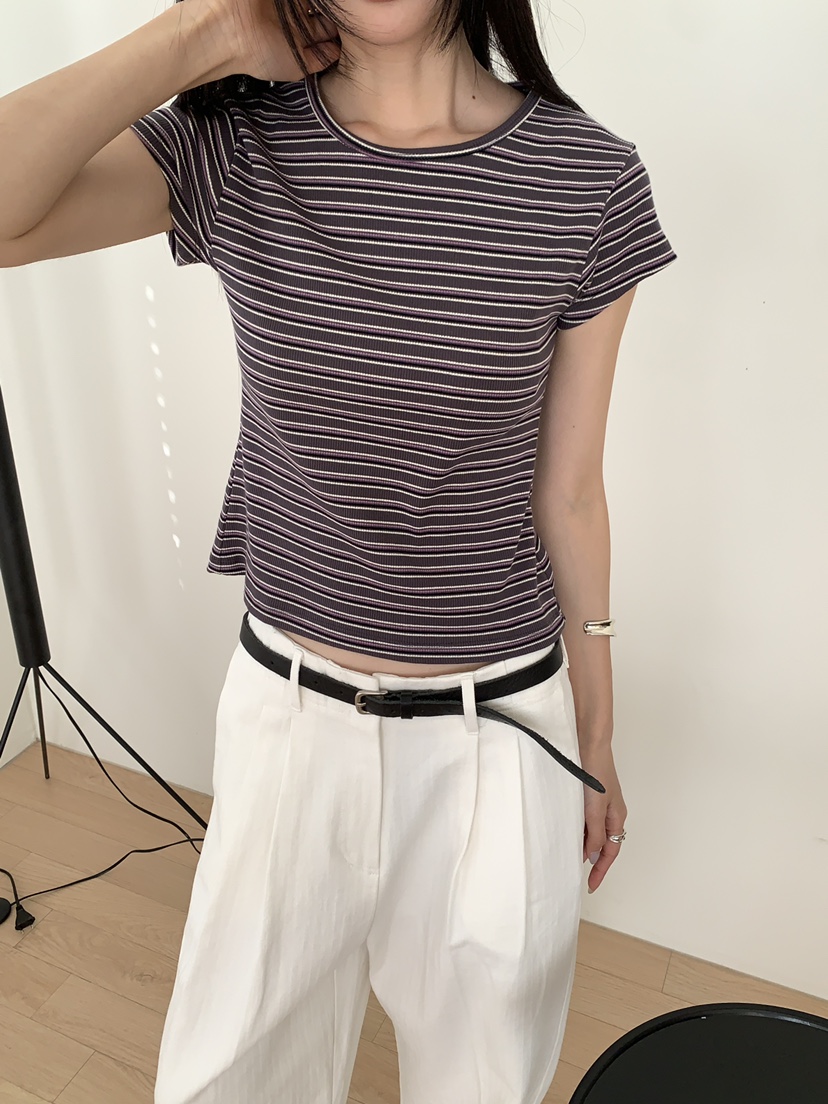 B_GARDER東大門實拍女裝新品時尚休閑職業熱賣26春夏推薦T恤B.GARDERT恤