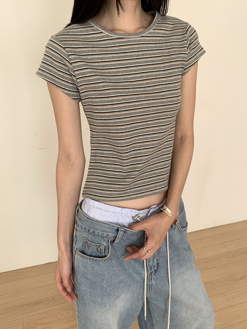 B_GARDER東大門實拍女裝新品時尚休閑職業熱賣26春夏推薦T恤B.GARDERT恤