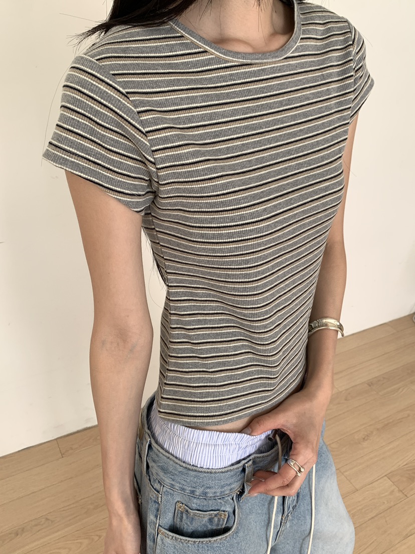 B_GARDER東大門實拍女裝新品時尚休閑職業熱賣26春夏推薦T恤B.GARDERT恤