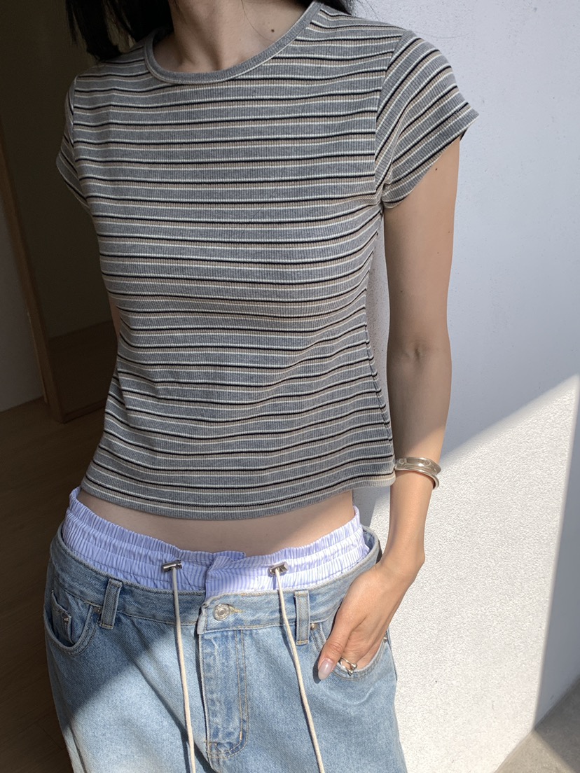 B_GARDER東大門實拍女裝新品時尚休閑職業熱賣26春夏推薦T恤B.GARDERT恤