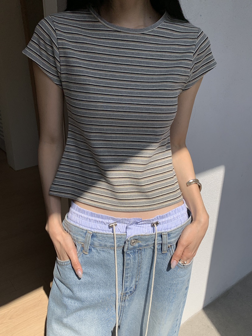 B_GARDER東大門實拍女裝新品時尚休閑職業熱賣26春夏推薦T恤B.GARDERT恤