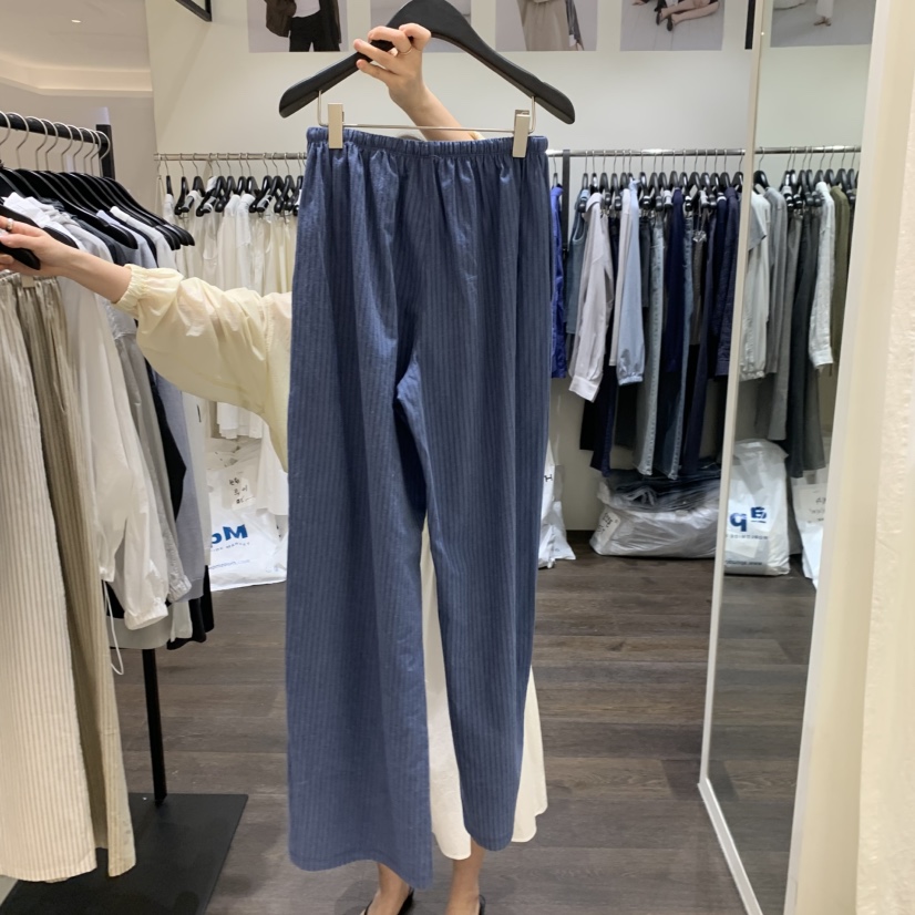 OURIN/THIS IS東大門實拍女裝新款熱賣時尚休閑褲亞麻布OURIN/THIS IS休閑褲