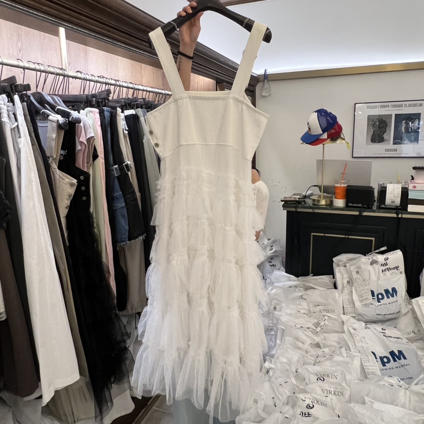 VIRKIN韓國直郵實拍女士新品休閑熱賣時尚人氣推薦連衣裙VIRKIN連衣裙