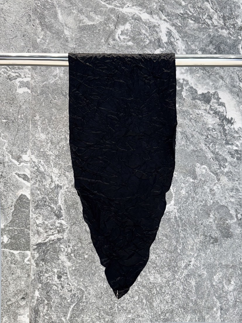 ROOKIE BUD韓國直郵實拍女裝新款職業26春夏圍巾披肩褶皺緞ROOKIE BUD-P圍巾/披肩圖色2