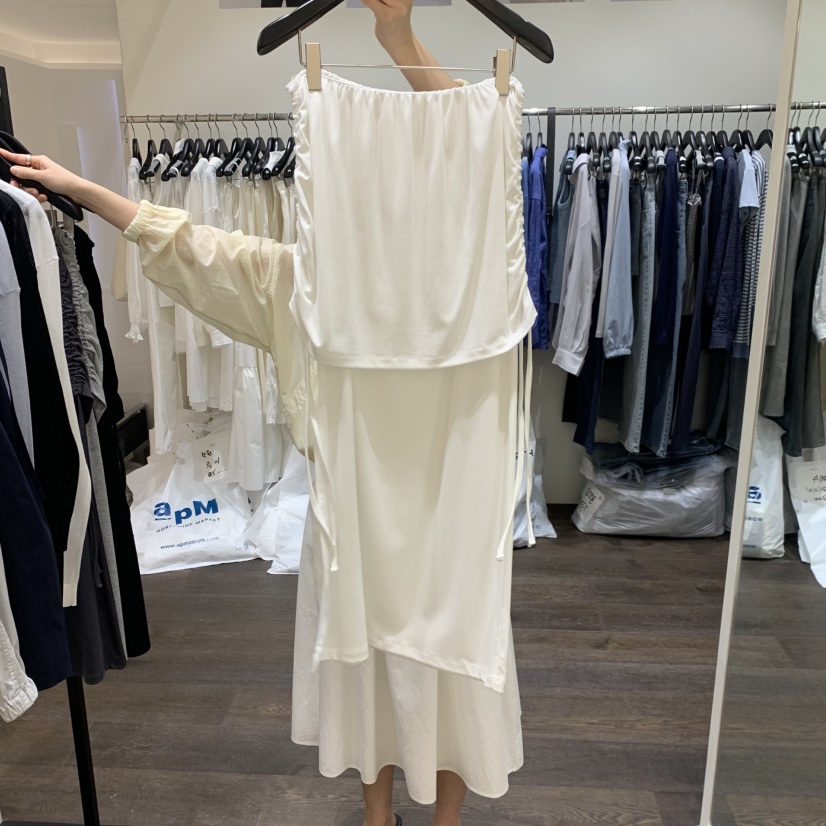 OURIN/THIS IS東大門實拍女士新品時尚26春夏人氣長裙天絲OURIN/THIS IS長裙