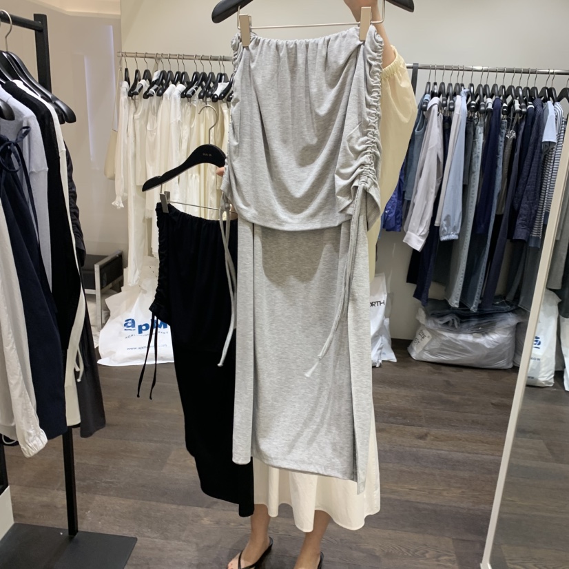 OURIN/THIS IS東大門實拍女士新品時尚26春夏人氣長裙天絲OURIN/THIS IS長裙圖色3