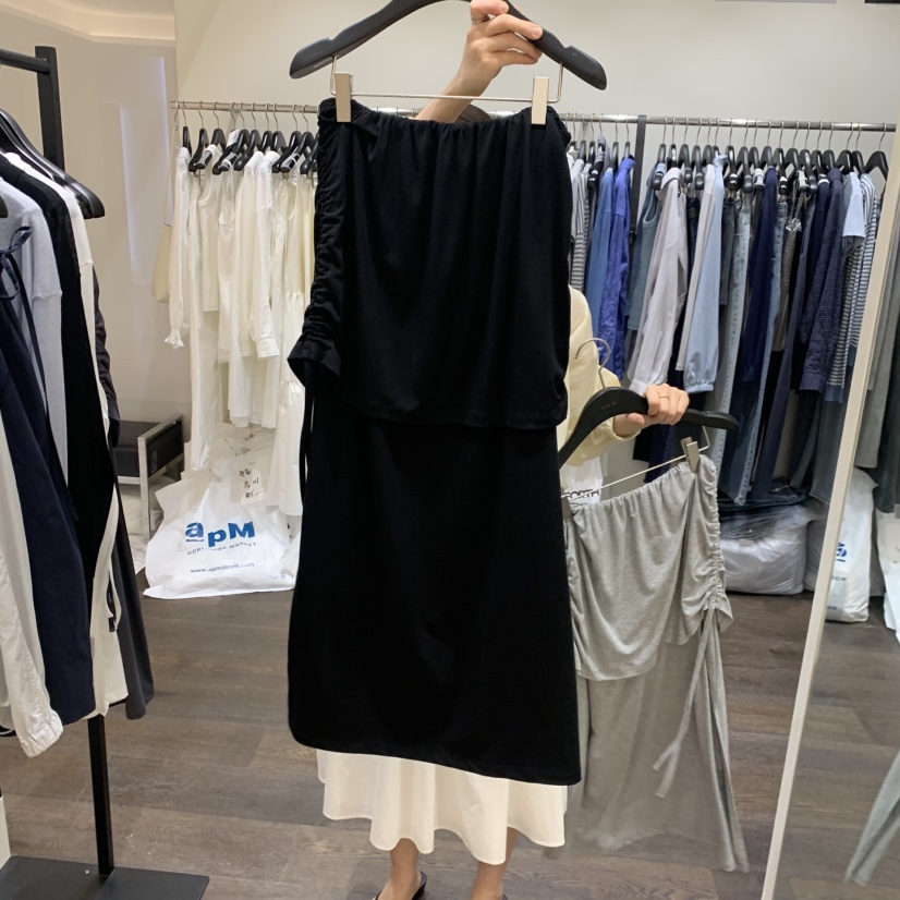 OURIN/THIS IS東大門實拍女士新品時尚26春夏人氣長裙天絲OURIN/THIS IS長裙圖色4