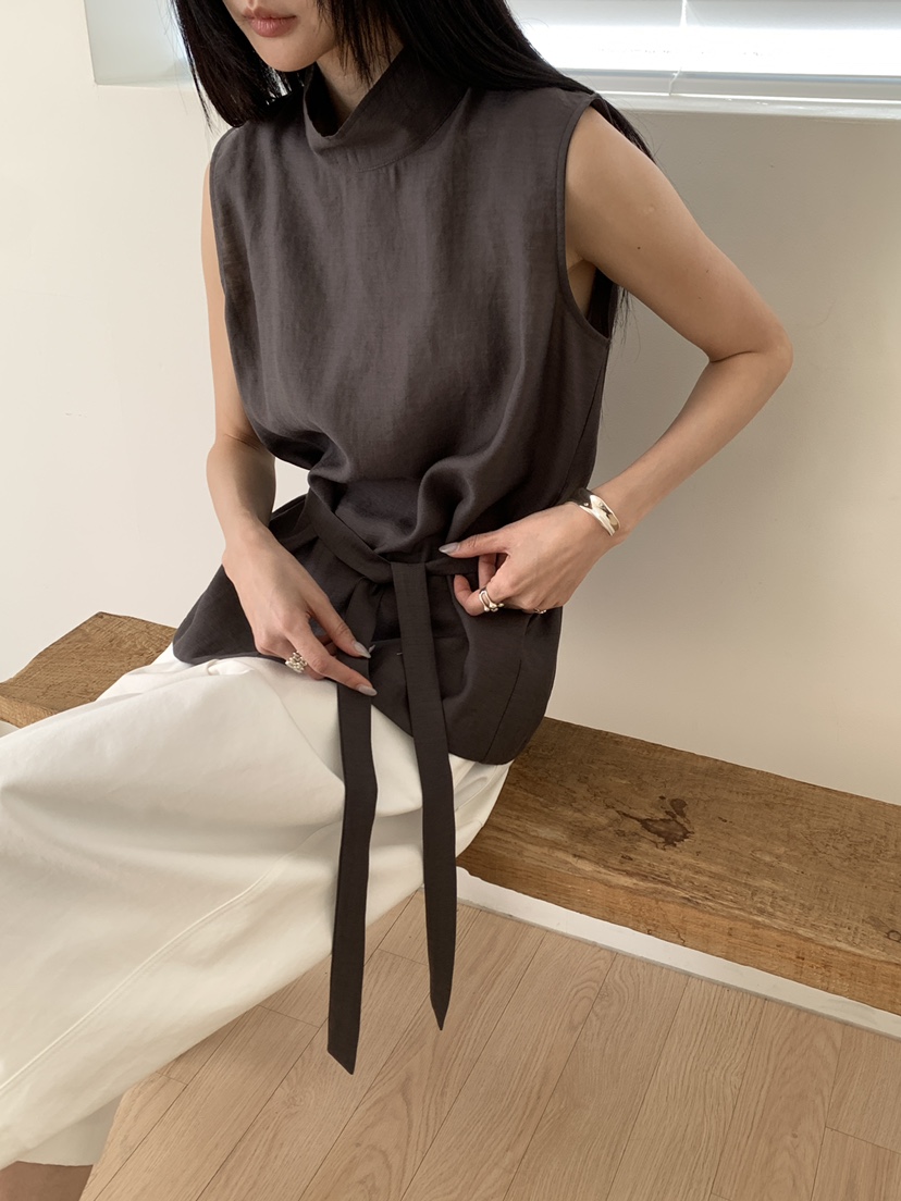 B_GARDER韓國代購女裝新品26春夏休閑時尚襯衫蕾絲衫高領B.GARDER襯衫/蕾絲衫