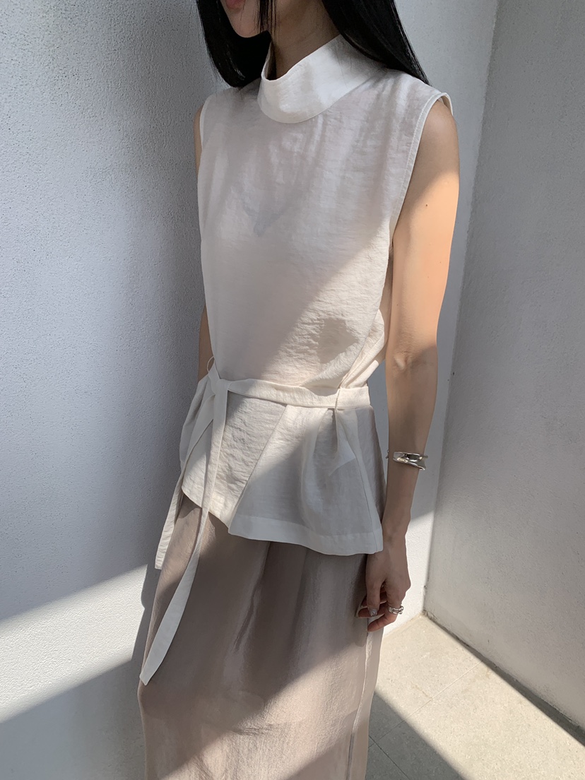 B_GARDER韓國代購女裝新品26春夏休閑時尚襯衫蕾絲衫高領B.GARDER襯衫/蕾絲衫