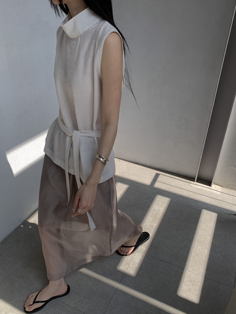 B_GARDER韓國代購女裝新品26春夏休閑時尚襯衫蕾絲衫高領B.GARDER襯衫/蕾絲衫