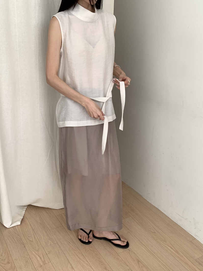 B_GARDER韓國代購女裝新品26春夏休閑時尚襯衫蕾絲衫高領B.GARDER襯衫/蕾絲衫