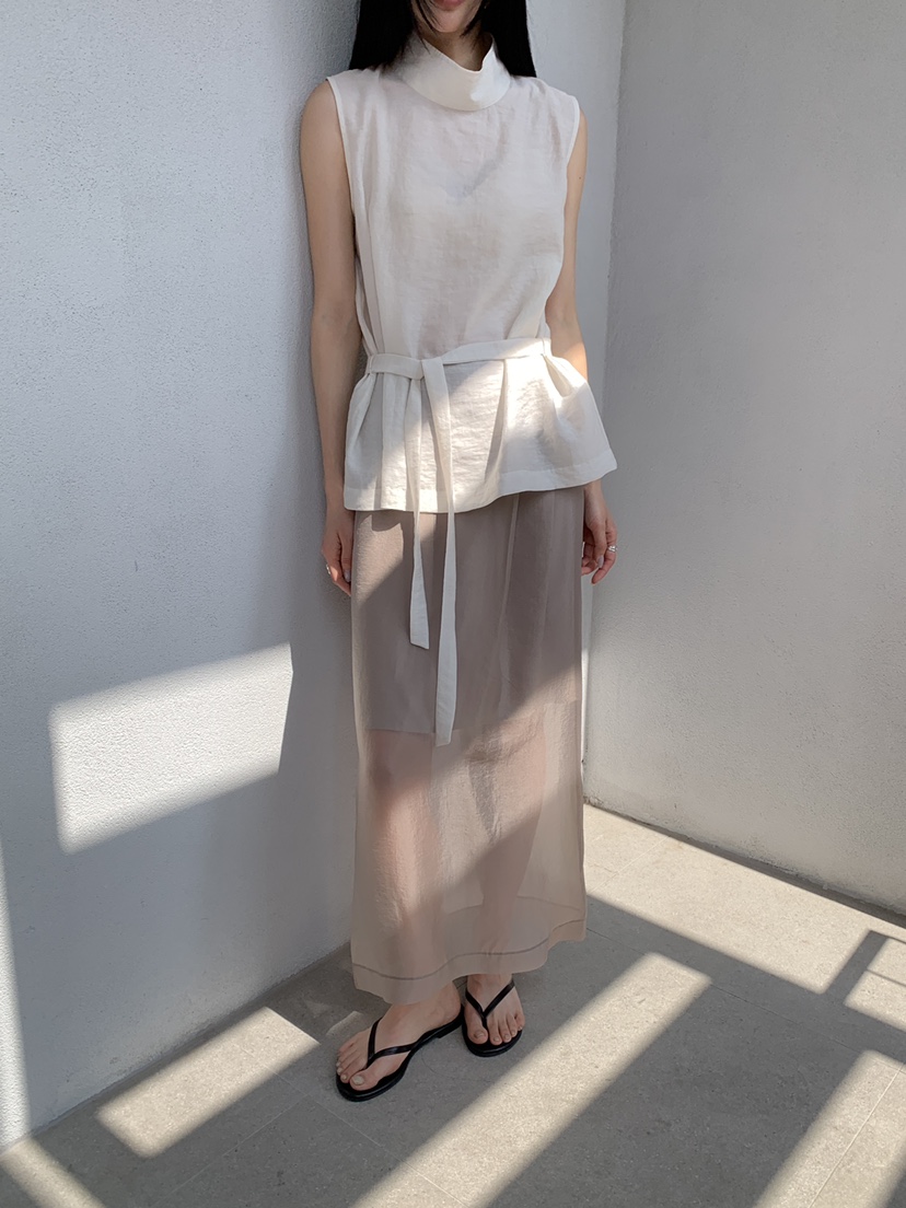 B_GARDER韓國代購女裝新品26春夏休閑時尚襯衫蕾絲衫高領B.GARDER襯衫/蕾絲衫