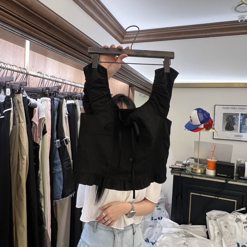 VIRKIN韓國東大門直郵女士新品職業人氣26春夏襯衫蕾絲衫VIRKIN襯衫/蕾絲衫圖色2