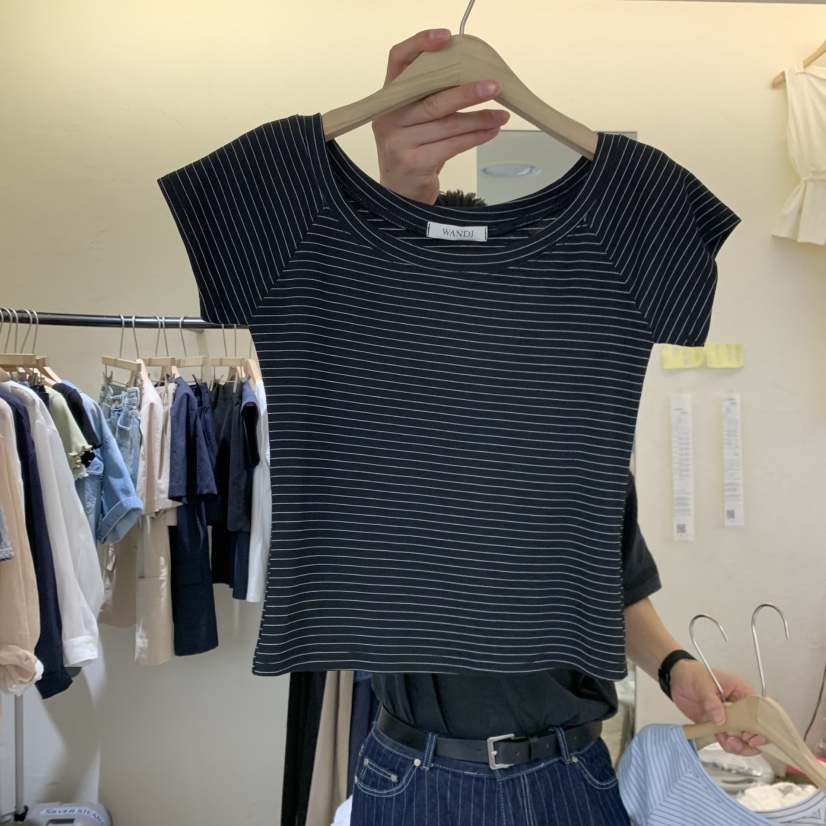 W AND J韓國直郵女士新款26春夏時尚人氣推薦休閑熱賣T恤W AND JT恤圖色2