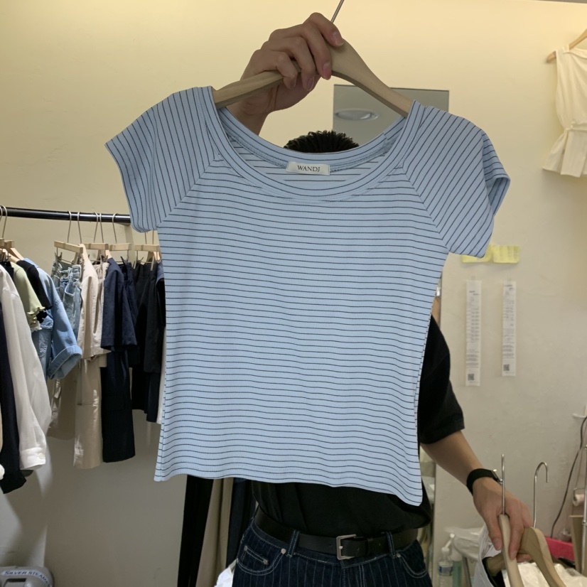 W AND J韓國直郵女士新款26春夏時尚人氣推薦休閑熱賣T恤W AND JT恤圖色3