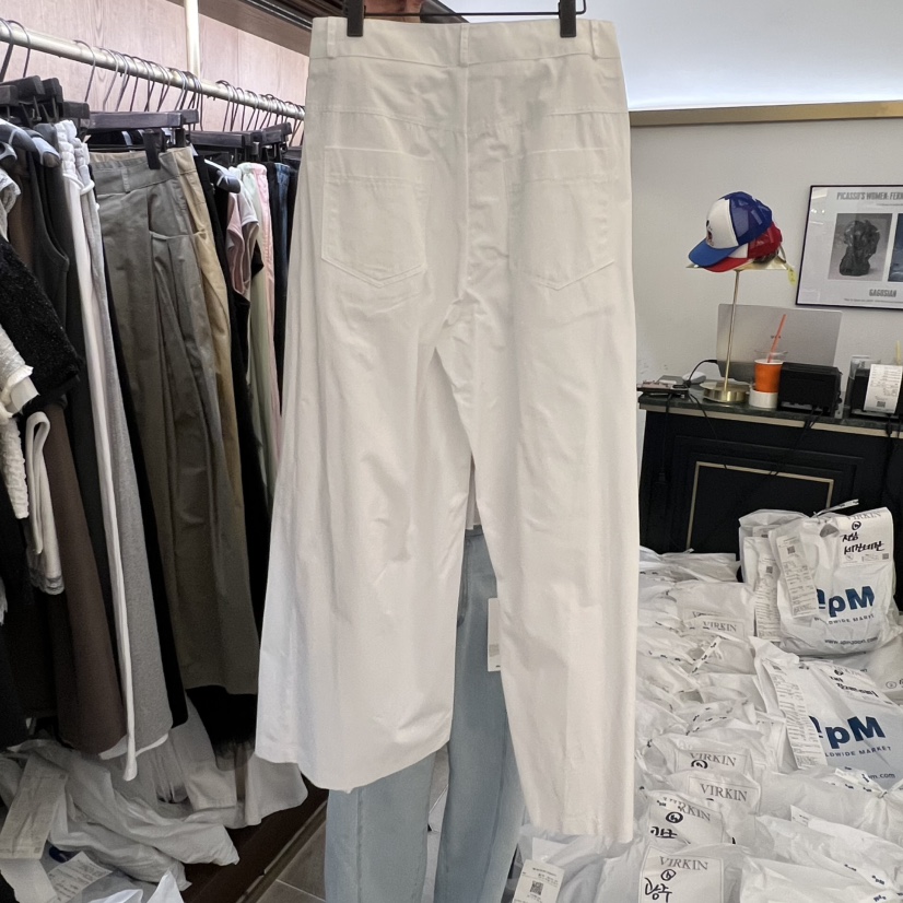 VIRKIN韓國東大門直郵女士新款26春夏休閑職業休閑褲褶裥VIRKIN休閑褲