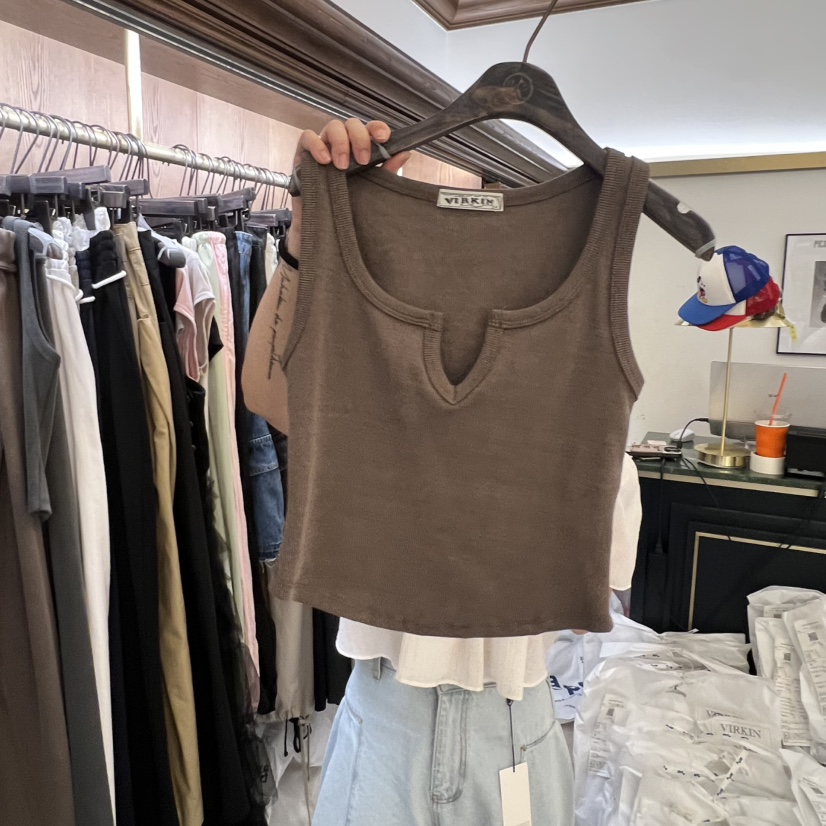 VIRKIN韓國直郵實拍女裝新款人氣時尚推薦26春夏吊帶背心VIRKIN吊帶/背心圖色2