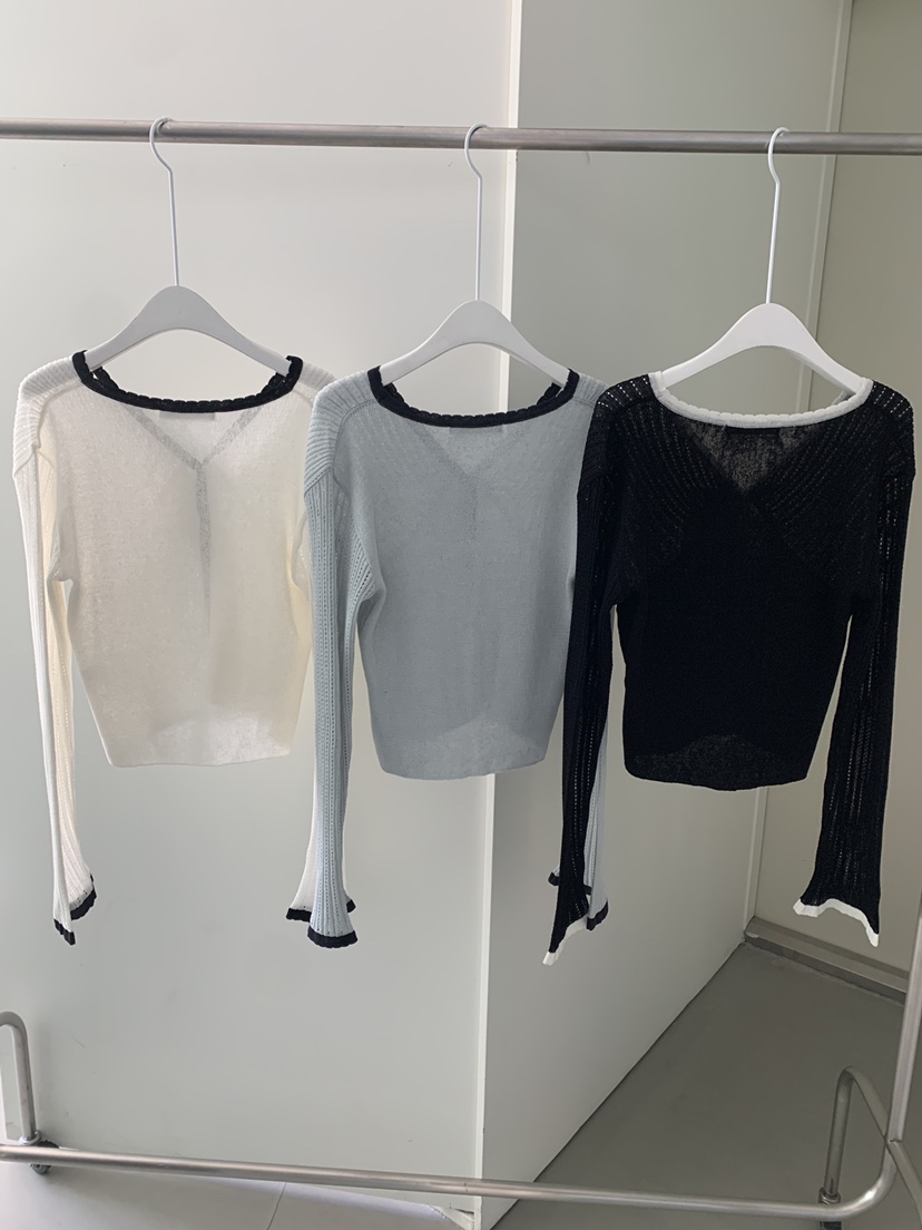 SHOP POSTER韓國直郵實拍女士新款26春夏推薦針織衫亞麻布SHOP_POSTER針織衫